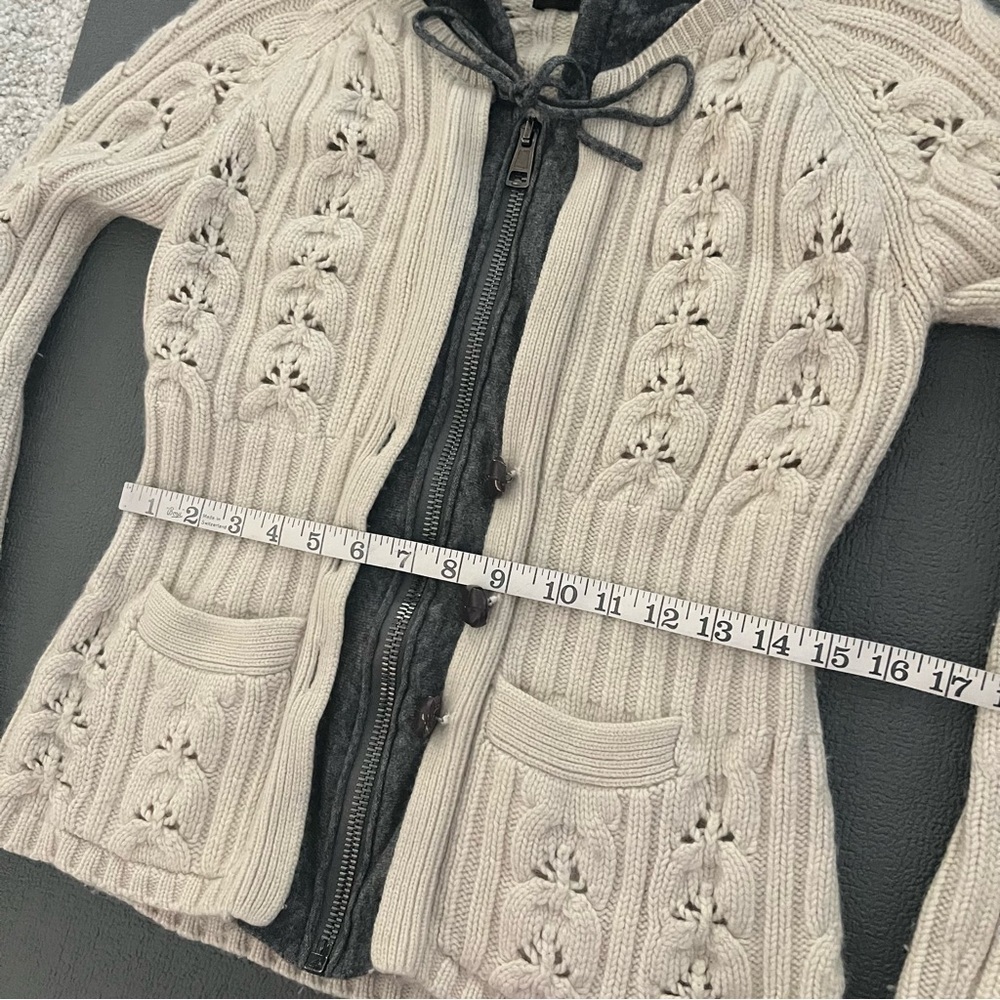 Moncler Webber+Ahaus 2012 Sport Collection Cashmere and wool hooded Cardigan, XS - Picture 3 of 16